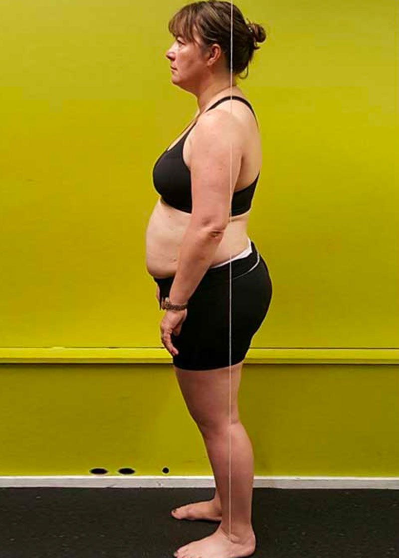 Lynda before Personal Training Leeds