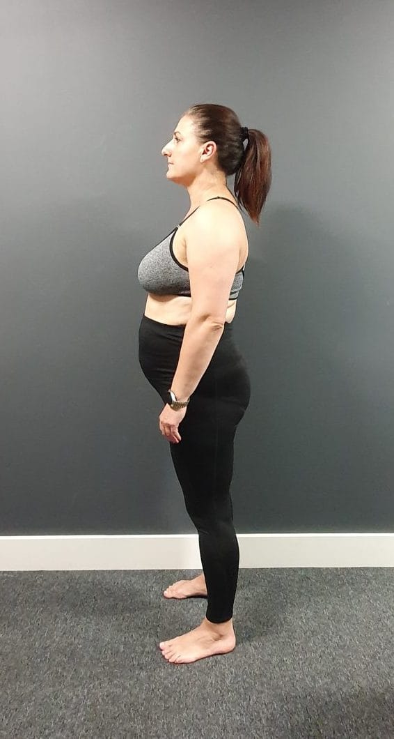 Renata before Personal Training Leeds
